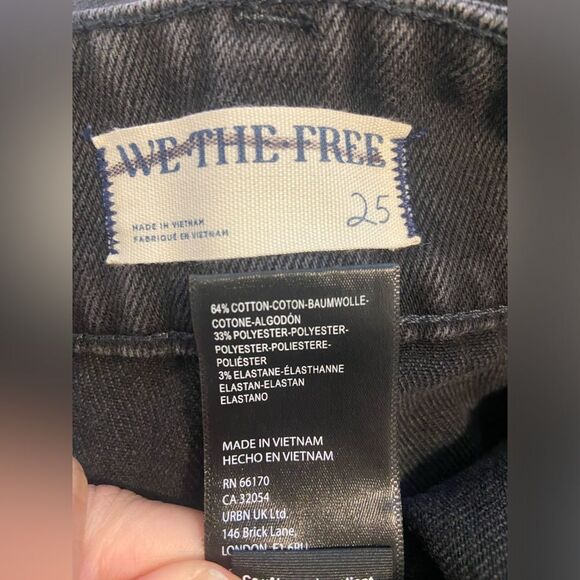 NWOT We The Free × Free People Madison Denim Midi Skirt In Black Size 25 - Picture 6 of 12